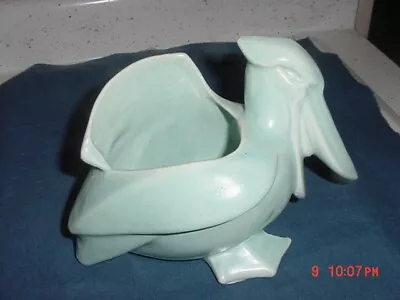 VINTAGE NELSON McCOY POTTERY PELICAN PLANTER • $29