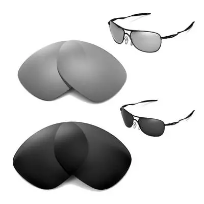 Walleva Polarized Black+Titanium Lenses For Oakley New Crosshair (2012 & After) • $39.99