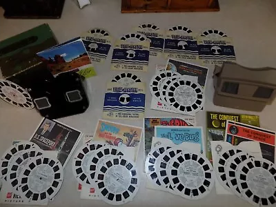 Vtg LoT 2 SAWYERS ViEW MASTERS 1-BakeLiTe 7-PHOTO REELS 5-SETS Each 3 ReeLs/Book • $29