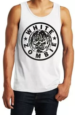 White Zombie Heavy Metal Rock Band White Tank Top Men's Sizes • $12.99