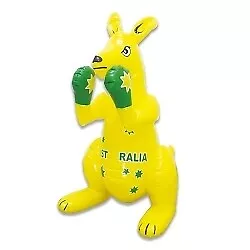 Inflatable Boxing Kangaroo With Green Gloves - Large • $26.95