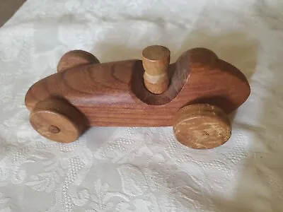 Wood Wooden Race Car Toy Vintage Handmade Item  • $19.99