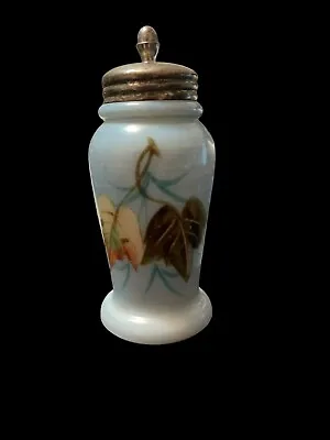 Antique Pearl Opalware Bulbous Mold Blown Shaker Hand Painted  Mt. Washington  • $29.99