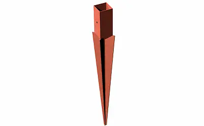 Metpost Post Support Plain Box For 50mm Wooden Posts 1104 • £15.12