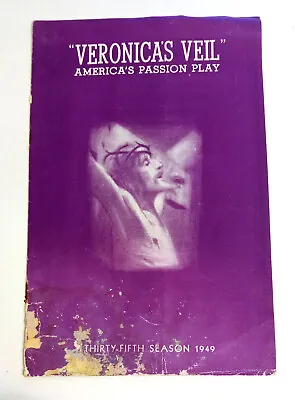 Veronica's Veil America's Passion Play 1949 Program Union City NJ Jesus Catholic • $9.95