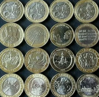 Rare Two £2 Pound Coin UK Coins Olympics Commonwealth NI Navy Bible Mary Rose • £39.99