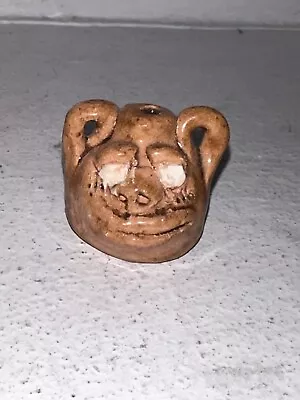 Marie Rogers Brown Mini Face Jug Meansville Georgia • $70
