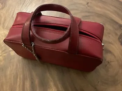 Elegant Red Leather Lancel Handbag Box Shape: Good Condition Immaculate Inside • £27