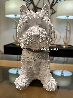£23.89 • Buy NEXT White Walter Westie Dog Ornament Sculpture Figurine Home Decor Statue Resin
