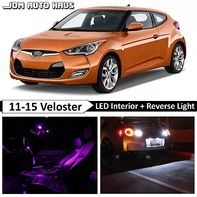 Purple Interior Reverse LED Lights Bulb Package Fits Hyundai Veloster 2011-2015 • $21.89