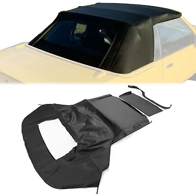 Black Soft Top With Plastic Window FOR 1983-90 1993 Ford Mustang Convertible 2DR • $107