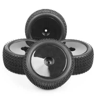 4Pcs 1/10 12mm Hex Buggy Car Front & Rear Tires And Wheels For RC Off-Road Car • $20.89