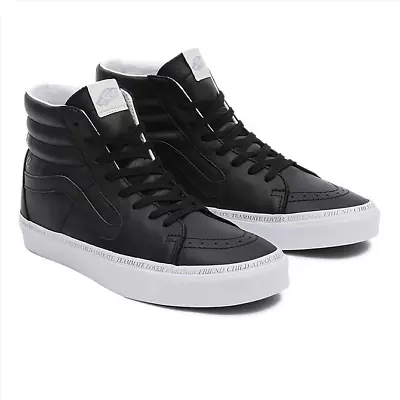 Vans SK8-HI Divine Black High Top Men’s Leather Sneakers • $39.99