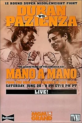 ROBERTO DURAN Vs VINNY PAZIENZA 8X10 PHOTO BOXING PICTURE • $5.99