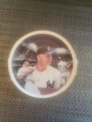 Mickey Mantle 1987 Sports Impression Mini 4  Plate New York Yankees HOF • $19.95