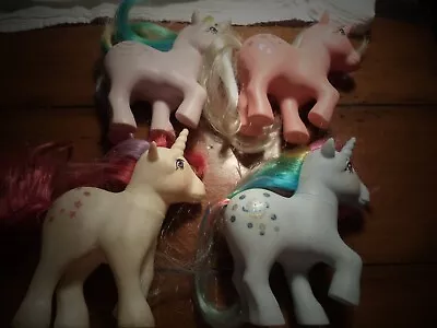 4 My Little Pony 1983 UNICORNS WINDY RAINBOW HAIR MOONDANCER TWILIGHT MOONSTONE • $18