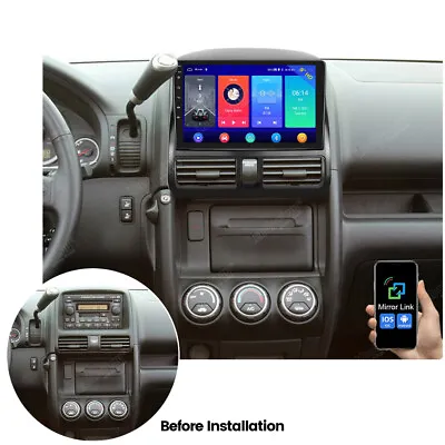 Android Car Stereo Radio For Honda CRV 2001-2006 FM BT RDS GPS Navi WIFI Player • $109.99