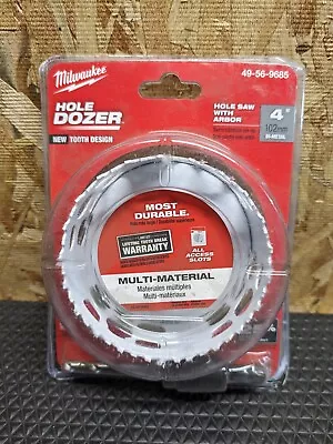 Milwaukee Tool 49-56-9685 4 In. Hole Dozer Bi-Metal Hole Saw With Arbor • $25.99