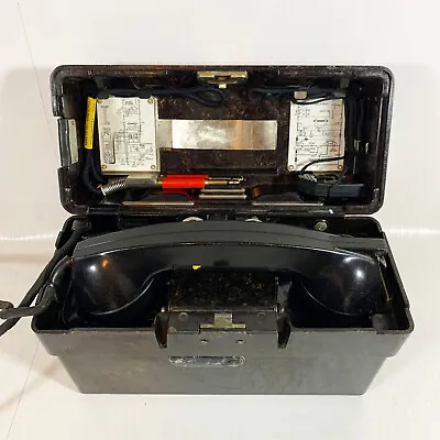 German Military Field Phone W/ Hand Crank - Standard Elektrik Lorenz • $109.95