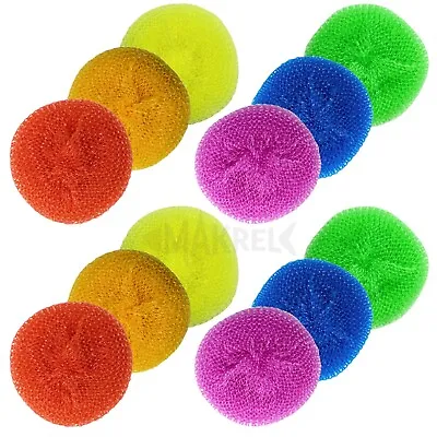 Non Scratch Plastic Scouring Pads Cleaning Scourer Washing Up Pan Dish Cleaner • £4.99