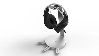 $19.99 • Buy Flujo AH-2 Aluminum USB 3.0 Headphone Stand Holder Headphone Desk Display