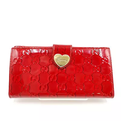 Gucci Long Wallet  Red Enamel 3253399 • $3