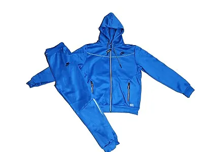 New Nike Tech Fleece Sweat Suit Zip Up  Hoodie & Joggers Men's Set Royal Large • $72