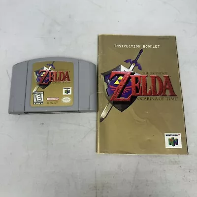 The Legend Of Zelda: Ocarina Of Time N64 Nintendo 64 Cartridge With Manual • $42.46