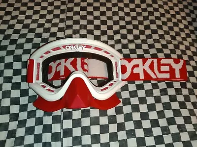 Vintage 90s Oakley Goggles  /face Guard Nos Mxama Motocross Helmet Visor  • $325