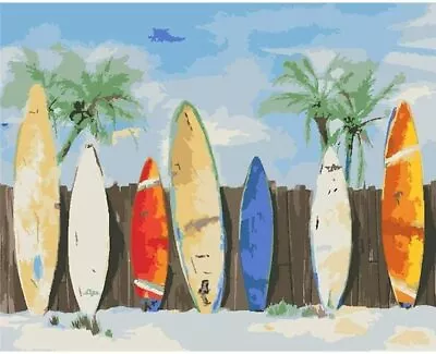 Paint By Numbers - SURFBOARDS - 40x50cm DIY Paint Kit - AU Stock • $44