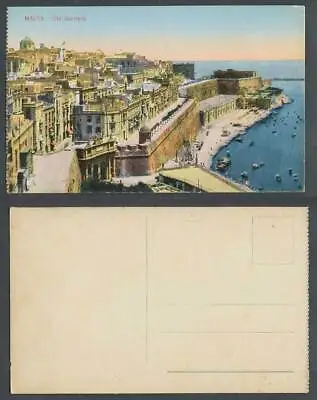 £2.99 • Buy Malta Vintage Colour Postcard Old Barriera, Gates, Street Harbour Boats Panorama