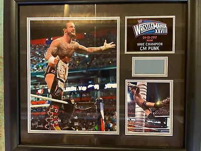 $207.42 • Buy WWE AEW CM Punk Wrestlemania 28 Signed Plaque
