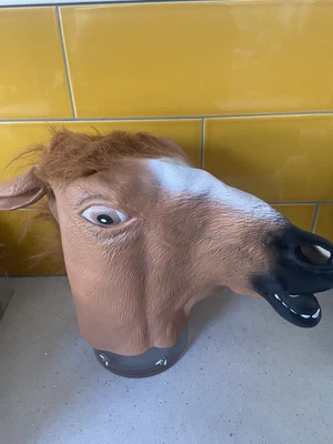£5 • Buy Rubber Horse Mask Adult Size Fancy Dress Panto.