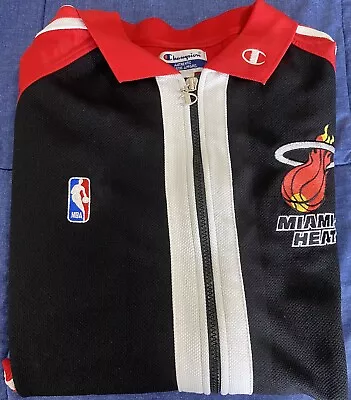 Vintage NBA Miami Heat Champion Warm Up Jacket Very Rare XL 🏀🔥 • $69.99
