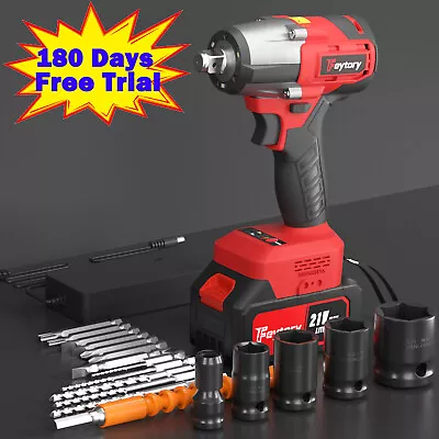 21V Cordless Impact Wrench 1/2  2000Nm High Torque Brushless Driver With Battery • $67.52