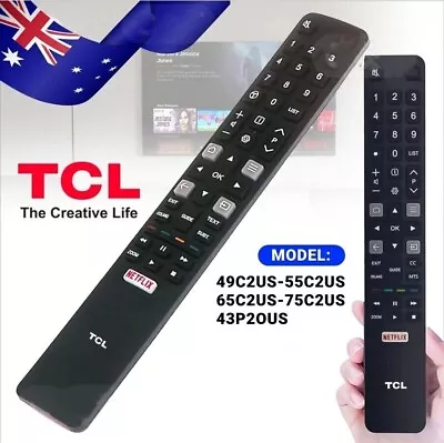 For TCL TV Remote RC802N ARC802N YUI1 For TCL TV 65C2US 75C2US 43P20US TCL LED • $9.90