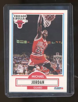 1990 Fleer Michael Jordan Card #26 Chicago Bulls HOF (6k73) • $7