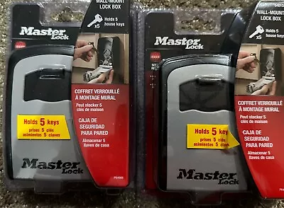 2 Master Lock 5401D 5-Key Locking Combination Steel Box - Black/Silver • $40