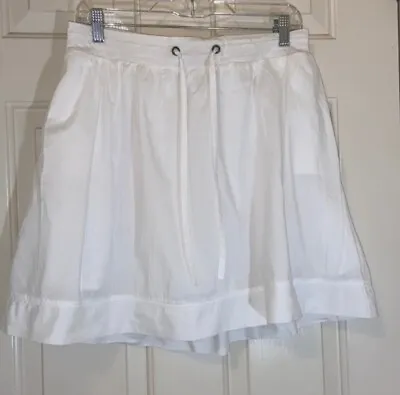 Merona • Women’s White Cotton Lined Skirt • Size Medium • $8.25