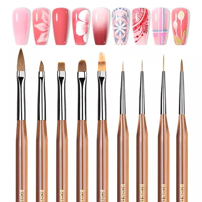 BORN PRETTY UV Gel Extension Painting Brush Nail Art Brush Pen Manicure DIY Tool • $7.03