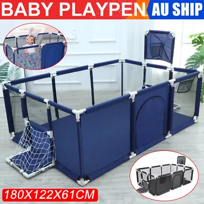 Large Kids Baby Playpen Safety Gate Toddler Fence Child Play Game Toy 12 Panels • $39.99