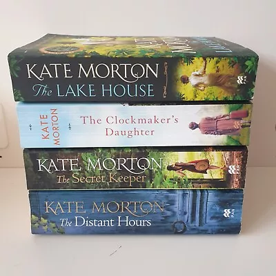 Kate Morton 4 Book Bundle Lake House Secret Keeper Distant Hours Clockmakers Dau • £11.99