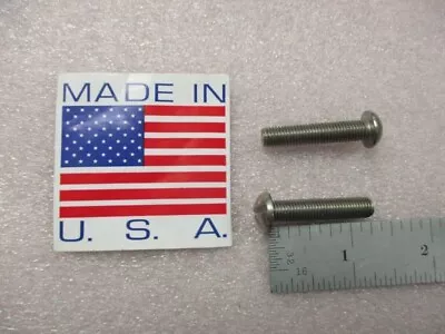 1/4-28 X 1-1/4  Round Head Machine Screw Slotted 18-8 Stainless Select Quantity • $10