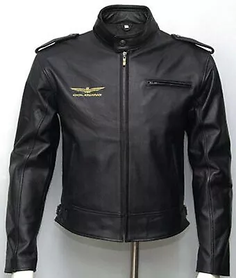 MENS Goldwing Biker Leather Jacket With FREE Shipping • $162.99