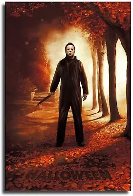 Hot Movie Horror Poster Michael Myers Canvas Art Poster Print Halloween Wall Art • $29.90