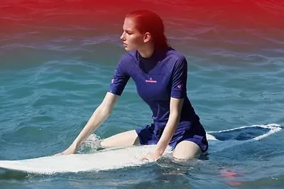 Stella McCartney X Adidas X35748 UPF 50+ Swim Wet Surf Top Blue ( Small ) • $109.97