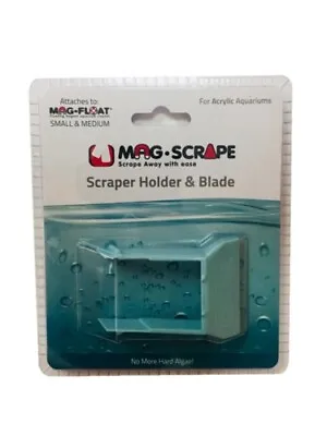 Mag-Float Acrylic Scraper Holder & Blade Small & Medium Aquarium Scrubber • $10.76