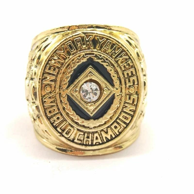 $29.99 • Buy 1939 NY Yankees MLB World Series 18k GP Brass Championship Ring & Wood Box