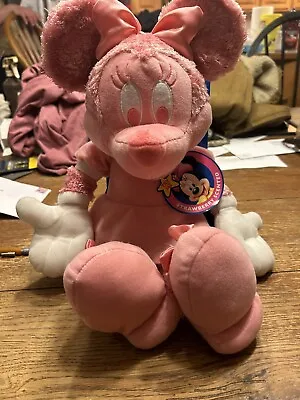 Rare Disney All Pink Minnie Mouse Plush Doll Mickey Mouse Unopened • $20