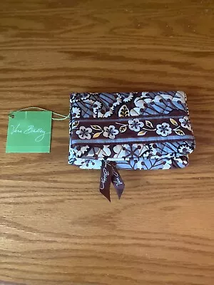 Vera Bradley Slate Blooms Retired Pattern One For The Money Style. NEW WITH TAGS • $22